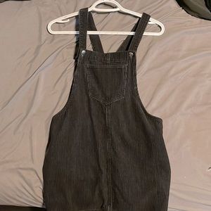 Black overall dress